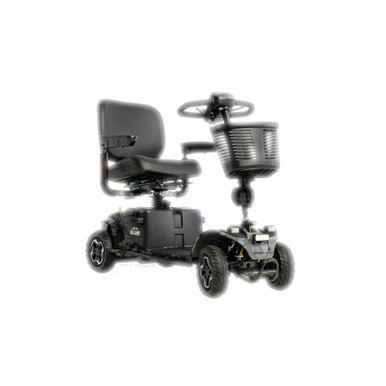 Baja Bandit Scooter in Black Camo, front three-quarter view facing right