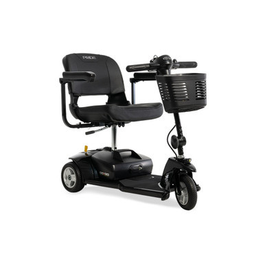 Go Go Ultra X 3-Wheel Scooter, front three-quarter view, small shot from slightly lower angle