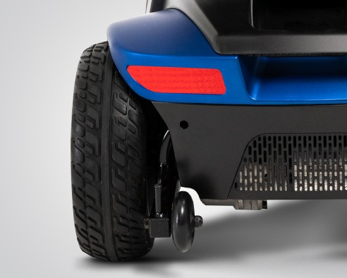 Victory 10 4-Wheel Scooter, Viper Blue, close-up of rear taillight