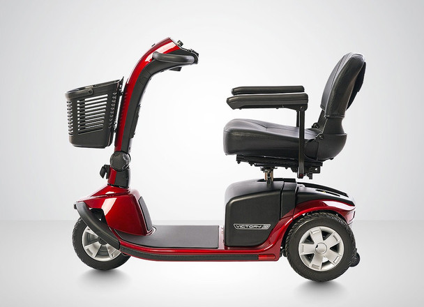 Victory 10 3-Wheel Scooter, Candy Apple Red, side view