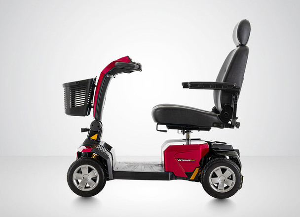 Victory LX Sport 4-Wheel Scooter, Candy Apple Red, side view