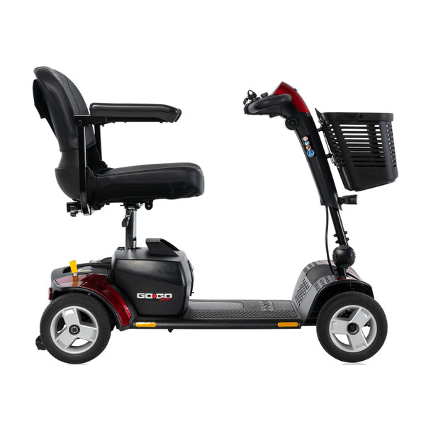 Go Go Sport 4-Wheel Scooter, Red, side view