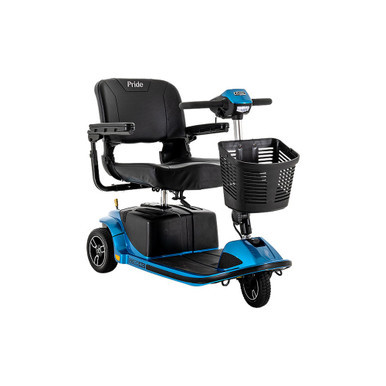 Revo 2.0 3-Wheel Scooter in True Blue, front three-quarter view, second smaller shot