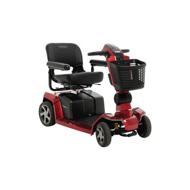 Zero Turn 10 4-Wheel Scooter in Candy Apple Red, front three-quarter view, second smaller shot