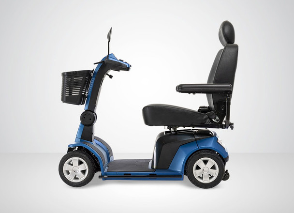 Maxima 4-Wheel Scooter, Ocean Blue, side view
