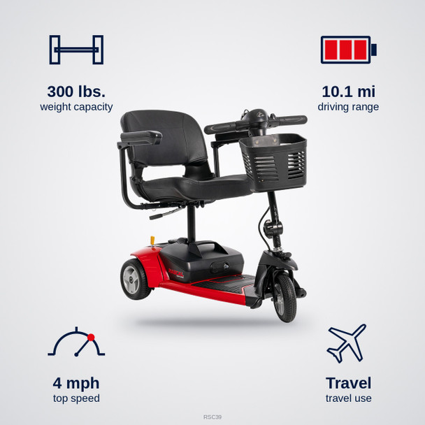 Mega Motion Rascal Venture 3-Wheel Scooter specifications: capacity, speed, range, use