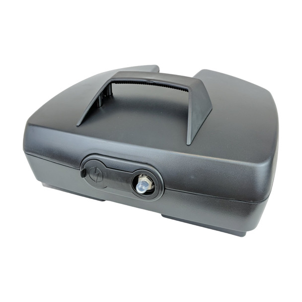Pride Go-Go 12Ah battery box (BATASMB1028) with carry handle and key lock