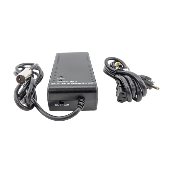 Pride 24V 5A off-board charger with XLR plug and power cord