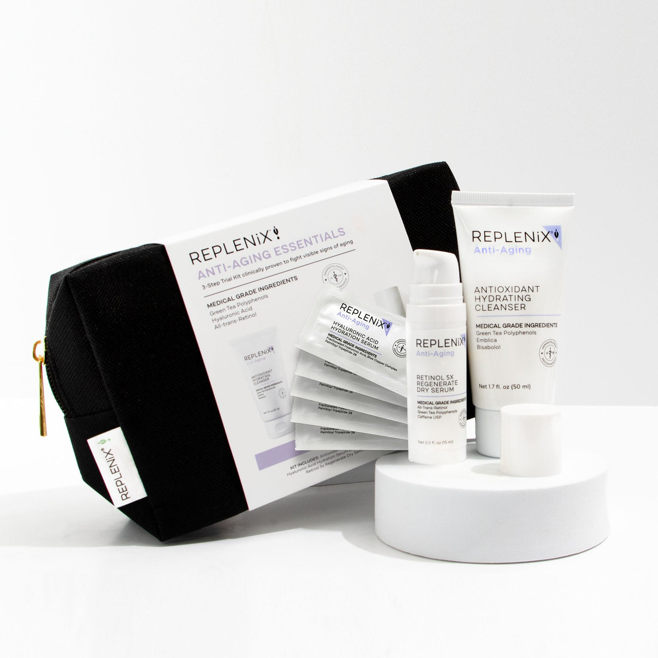 Replenix Anti-Aging Essentials 3 Step Trial Kit | SkinElite