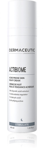 Dermaceutic Actibiome Acne-Prone Skin Night Cream 1.35 fl oz available at Skin Elite