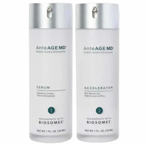 AnteAGE MD Biosome System Serum and Accelerator  available at Skin Elite
