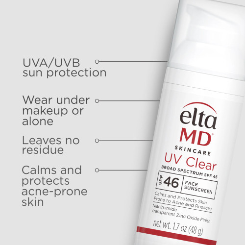 EltaMD UV Clear Sunscreen SPF 46 Untinted - SkinElite - Benefits