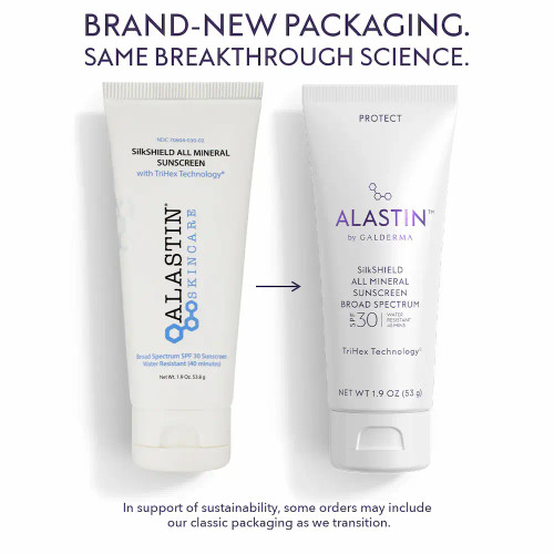 ALASTIN SilkSHIELD All Mineral Sunscreen SPF 30 with TriHex Technology 1.9 fl oz new look