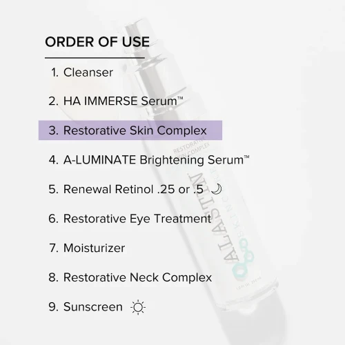 ALASTIN Restorative Skin Complex with TriHex order of use