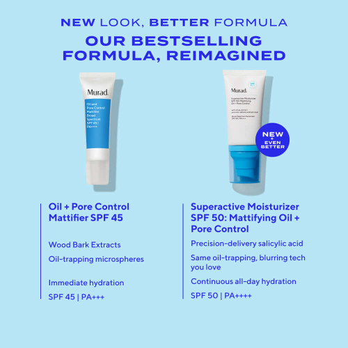 Murad Superactive Moisturizer SPF 50 Oil + Pore Control 1.7 fl oz - SkinElite - new formula