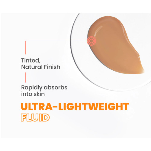 Avène Sunscreen Multi-Defense Fluid Tinted SPF 50+ 1.3 oz - Skin Elite - swatch