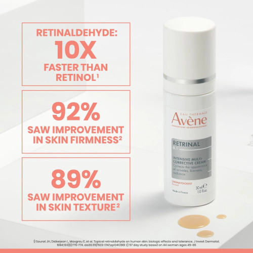 Avène Retrinal 0.1% Intensive Multi-Corrective Cream 1.0 oz - Skin Elite - clinical studies