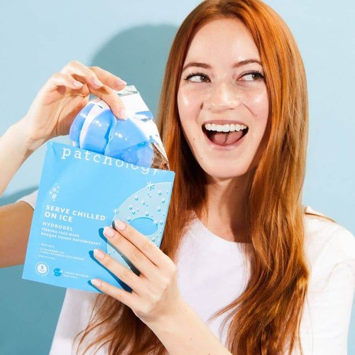 Patchology Serve Chilled™ On Ice Hydrogel Face Sheet Mask - SkinElite - lifestyle 2