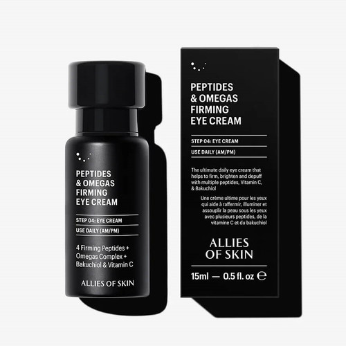 Allies of Skin Peptides & Omegas Firming Eye Cream 0.5 fl oz - SkinElite - box