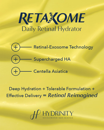 Hydrinity RetaXome Daily Retinal Hydrator - Skin Elite - key ingredients