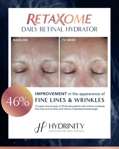 Hydrinity RetaXome Daily Retinal Hydrator - Skin Elite - before and after