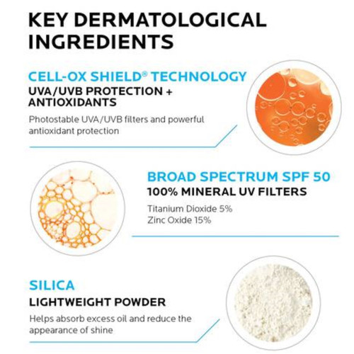 La Roche-Posay Anthelios SPF 50 Gentle Lotion Mineral Sunscreen 3 fl oz - SkinElite - Key Ingredients La Roche-Posay Anthelios SPF 50 Gentle Lotion Mineral Sunscreen 3 fl oz - SkinElite - Key Ingredients