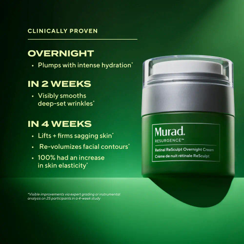 Murad Resurgence Retinal Overnight Cream 1.7 fl oz clinical results