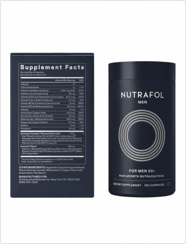 Nutrafol MEN'S 50+ supplements - 120 capsules with box
