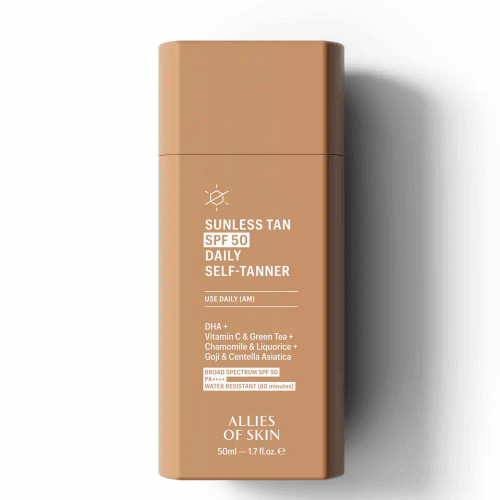 Allies of Skin Sunless Tan SPF 50 Daily Self-Tanner 1.7 oz available at Skin Elite