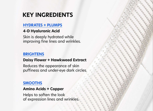 PCA Skin Microneedle Eye Patches - set of 4 - SkinElite - ingredients