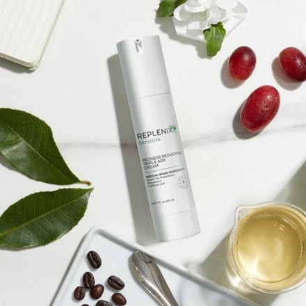 Overcome Facial Redness with Replenix Redness Reducing Triple AOX Cream