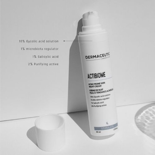Treat Acne with Dermaceutic Actibiome Acne-Prone Skin Night Cream