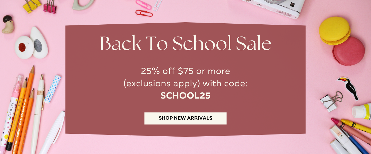 Enjoy 25% off $75 or more with code SCHOOL25