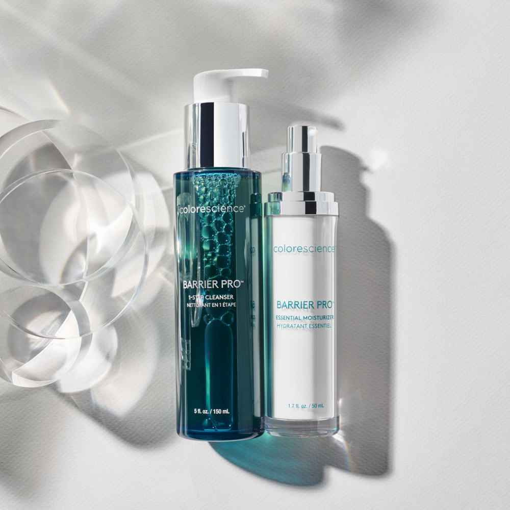 Colorescience Barrier Pro 1-Step Cleanser and Barrier Pro Essential Moisturizer