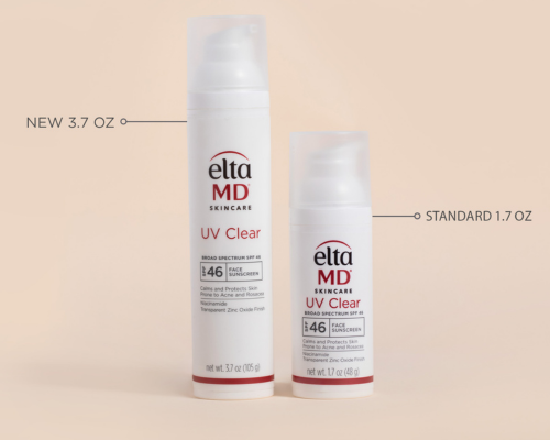 New EltaMD UV Clear SPF 46 now available in a 3.7 oz value size