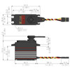 HS-7954SH servo dimensions and specifications chart