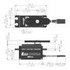 DB777WP low profile servo dimensions and specifications chart