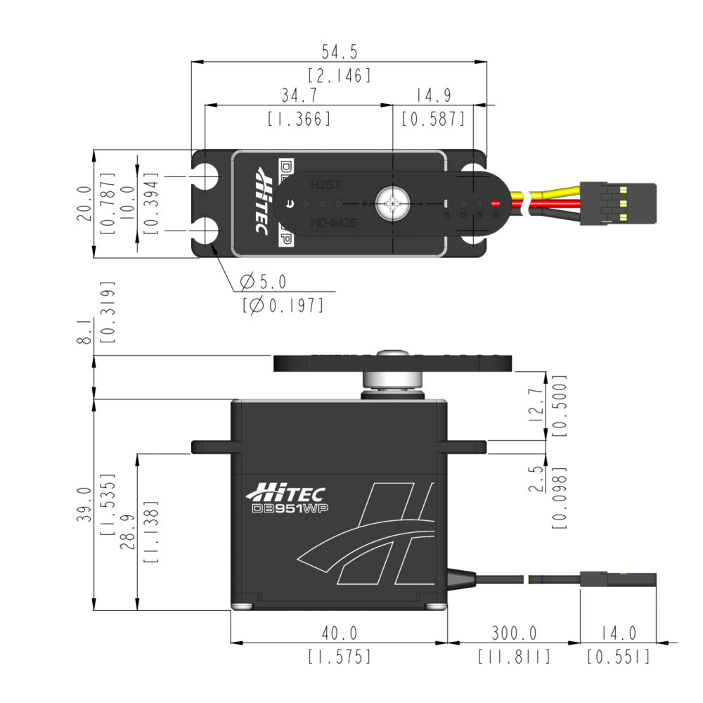 Hitec DB951WP Waterproof Brushless Servo | Hitec RCD