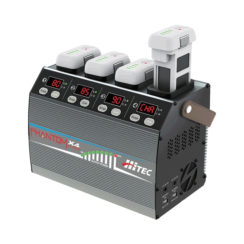 Phantom X4 - Four Port 400W Battery Charger for DJI Phantom 3/4