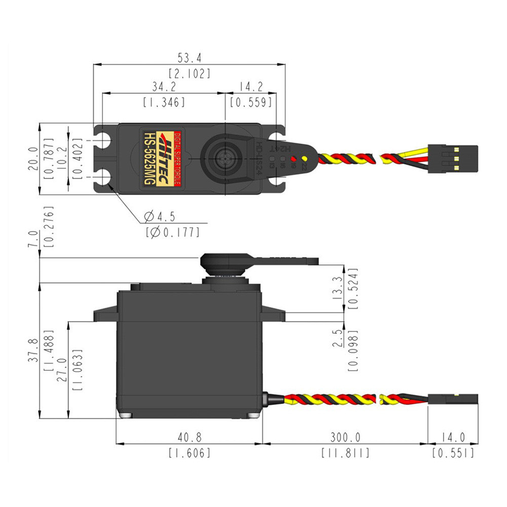 HS-5625MG High Speed Metal Gear Digital Servo | Hitec RCD