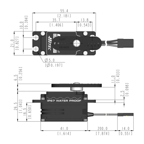 DB961WP Waterproof Brushless Servo 25T | Hitec RCD