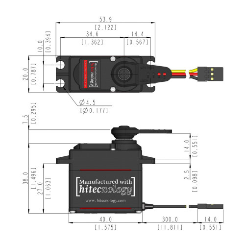HSB-9370TH 25.0k/0.10s 39370 サーボ HSB-9370TH Servo - ServoCity®