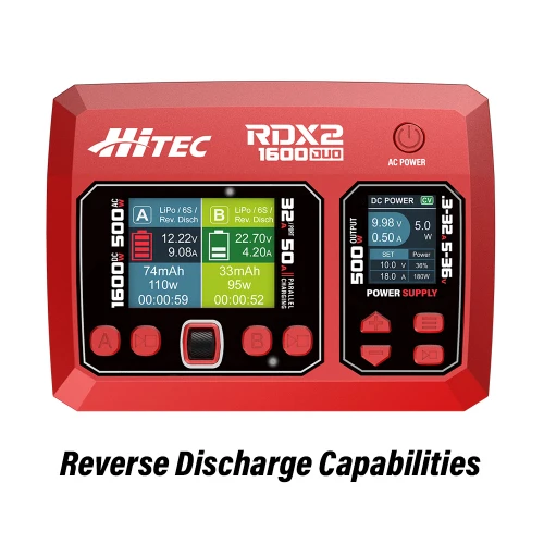 RDX2 1600 Duo - Two Port 1600W DC 500W AC Battery Charger/ Power Supply (8S Capable)
