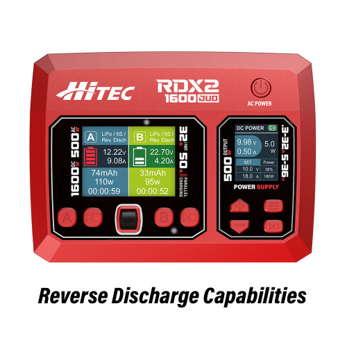 RDX2 800 - Two Port 800W DC 200W AC Battery Charger