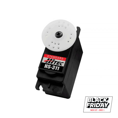 BULK - HS-311 Standard Voltage Resin Gear 24T Analog Sport Servo