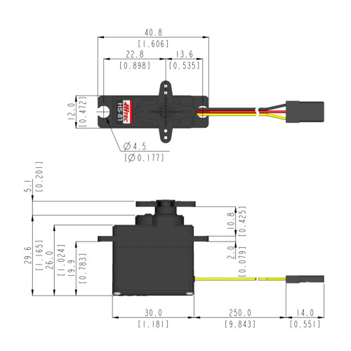 Hitec HS-77BB Low Profile Analog Servo for RC | Hitec RCD