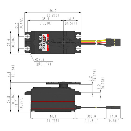 Hitec HS-77BB Low Profile Analog Servo for RC | Hitec RCD
