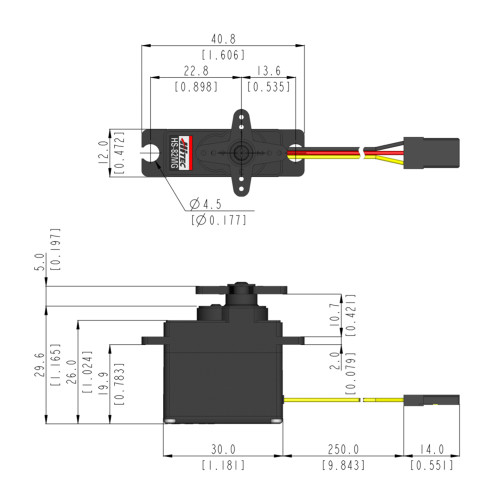 HS-82MG 19g Metal Gear Analog Micro Servo HS-82MG 19g Metal Gear Analog Micro Servo