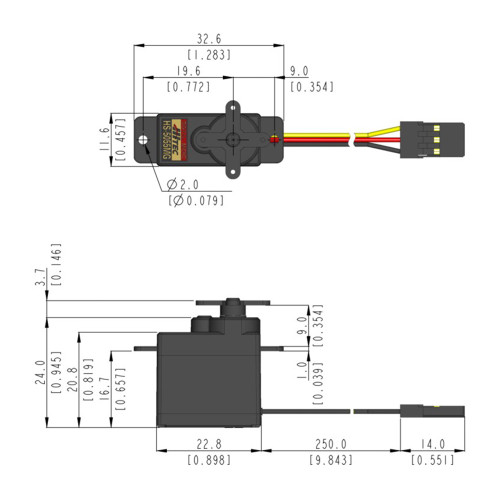 HS-5055MG 11.9g Metal Gear Digital Micro Servo HS-5055MG 11.9g Metal Gear Digital Micro Servo