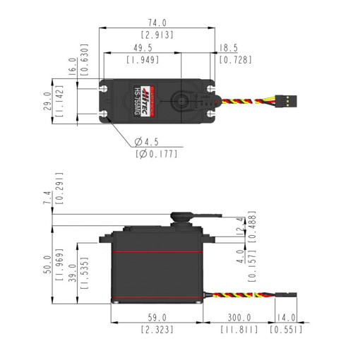 HS-225MG Mini Servo - High Speed & Torque | Hitec RCD